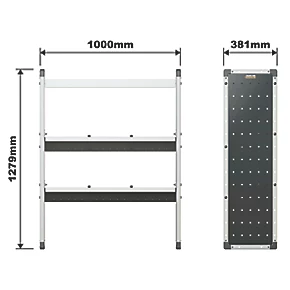 Van Guard Universal Trade Van Racking Unit (1 Straight & 2 Angled Shelves) 1000 x 381 x 1279mm - Image 5