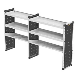 Van Guard Universal Trade Double Van Racking Unit (4 Straight & 2 Angled Shelves) 2216 x 381 x 1279mm