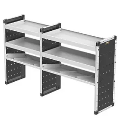 Van Guard Universal Trade Double Van Racking Unit (4 Straight & 2 Angled Shelves) 1716 x 381 x 1009mm