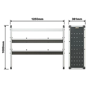 Van Guard Universal Trade Van Racking Unit (1 Straight & 2 Angled Shelves) 1250 x 381 x 1009mm - Image 5