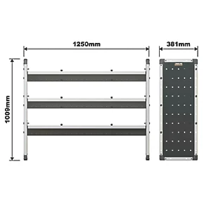 Van Guard Universal Trade Van Racking Unit (3 Angled Shelves) 1250 x 381 x 1009mm - Image 5