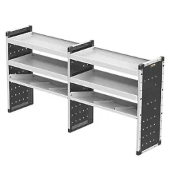 Van Guard Universal Trade Double Van Racking Unit (4 Straight & 2 Angled Shelves) 1966 x 381 x 1009mm