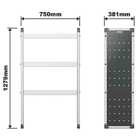Van Guard Universal Trade Van Racking Unit (3 Straight Shelves) 750 x 381 x 1279mm - Image 5