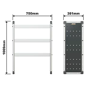 Van Guard Universal Trade Van Racking Unit (3 Straight Shelves) 750 x 381 x 1009mm - Image 5