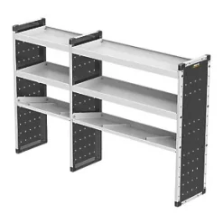 Van Guard Universal Trade Double Van Racking Unit (4 Straight & 2 Angled Shelves) 1966 x 381 x 1279mm